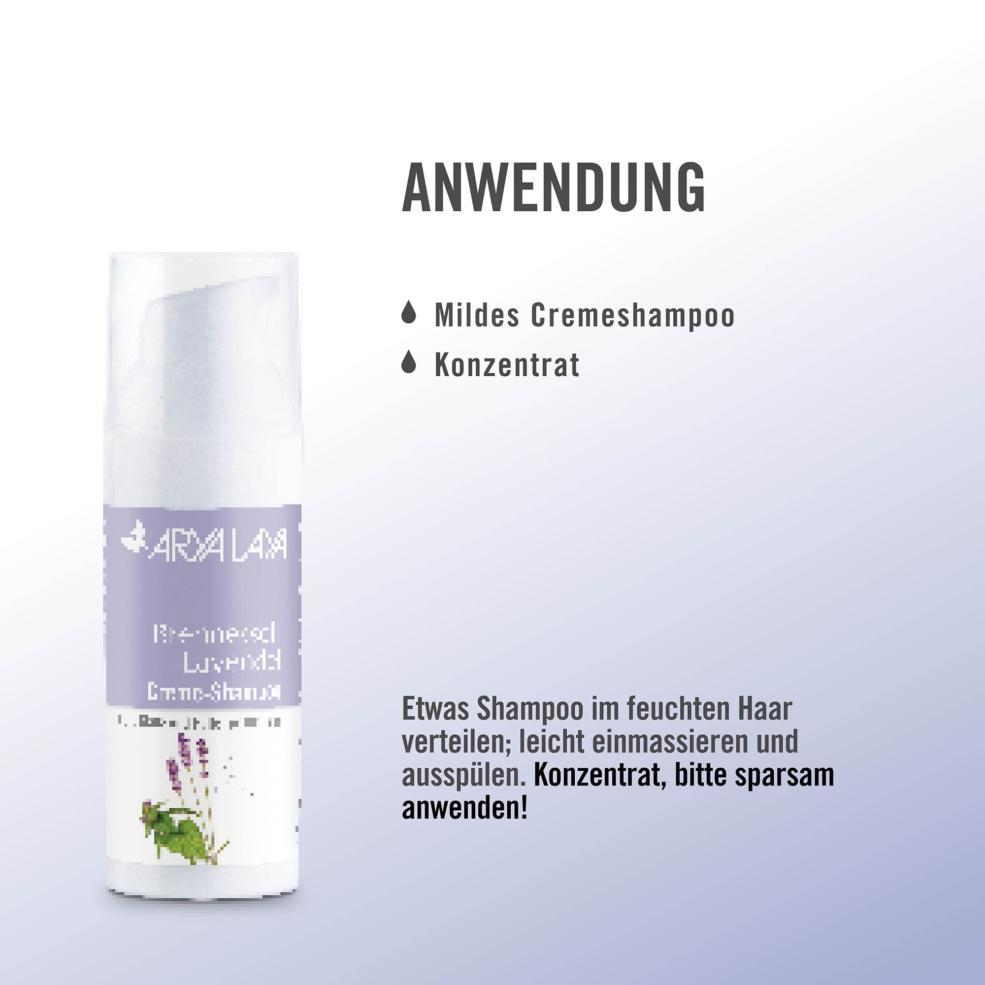 Chart Anwendung ARYA LAYA Brennessel-Lavendel Creme-Shampoo Anwendung ARYA LAYA Brennessel-Lavendel Creme-Shampoo