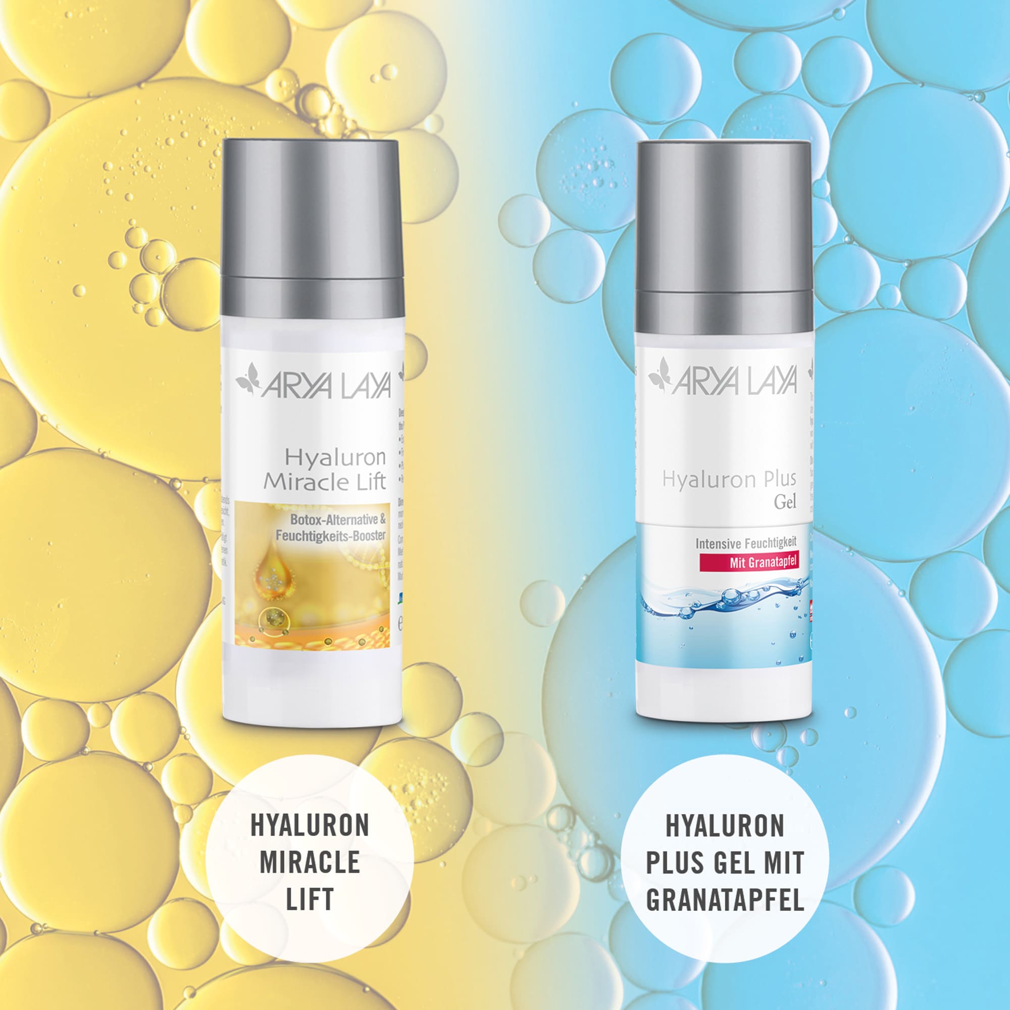 ARYA LAYA Hyaluron Plus Gel mit Granatapfel und Hyaluron Miracle Lift