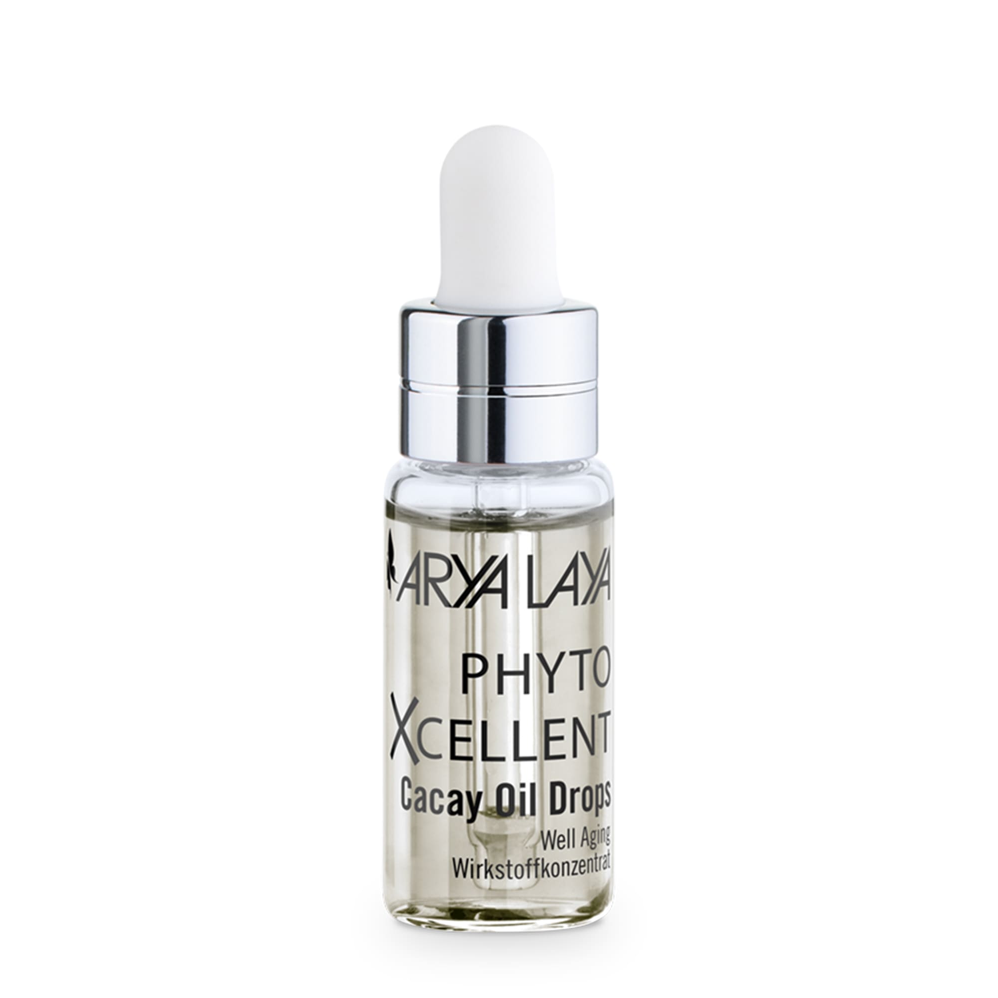 Glasfläschchen mit ARYA LAYA PhytoXcellent Cacay Oil Drops, 5 ml 