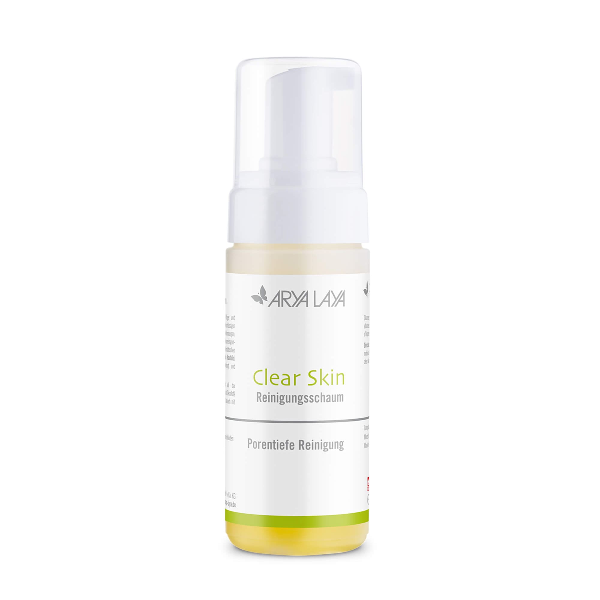 Airless-Spender mit ARYA LAYA Clear Skin Reinigungsschaum, 125 ml