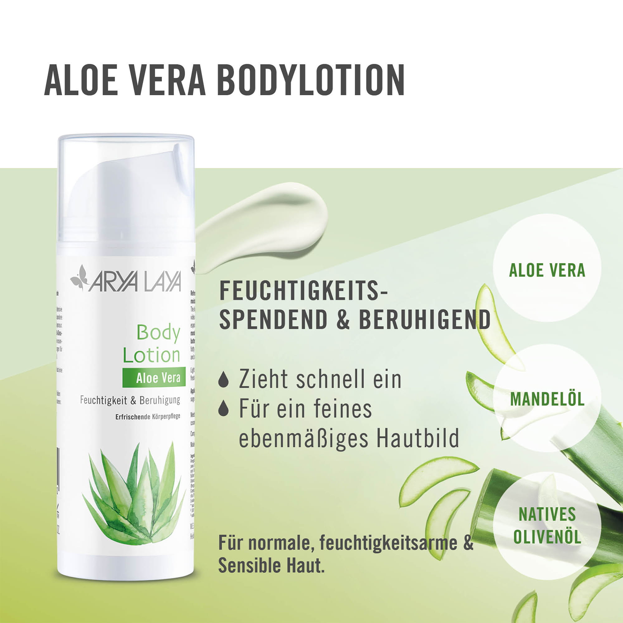 Wirkweise ARYA LAYA Body Lotion Aloe Vera