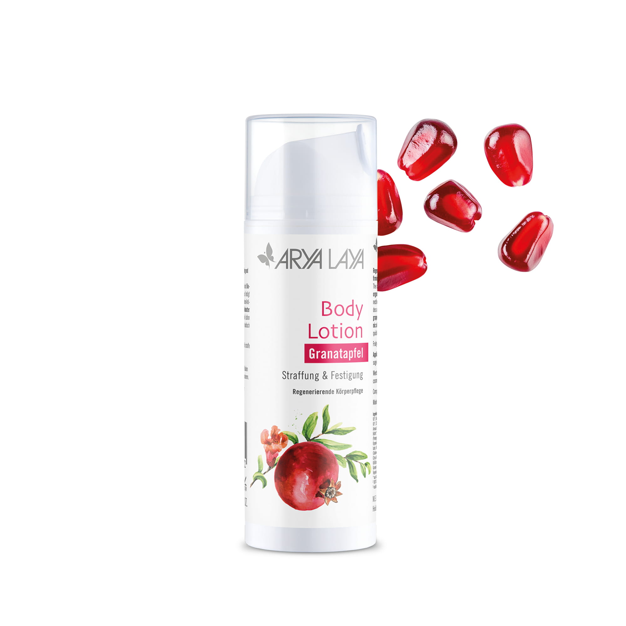Body Lotion Granatapfel,  straffend und regenerierend: für schöne Haut mit starkem Bindegewebe , 150 ml Airless-Spender Body Lotion mit Granatapfel,  straffend und regenerierend: für schöne Haut mit starkem Bindegewebe , 150 ml Airless-Spender