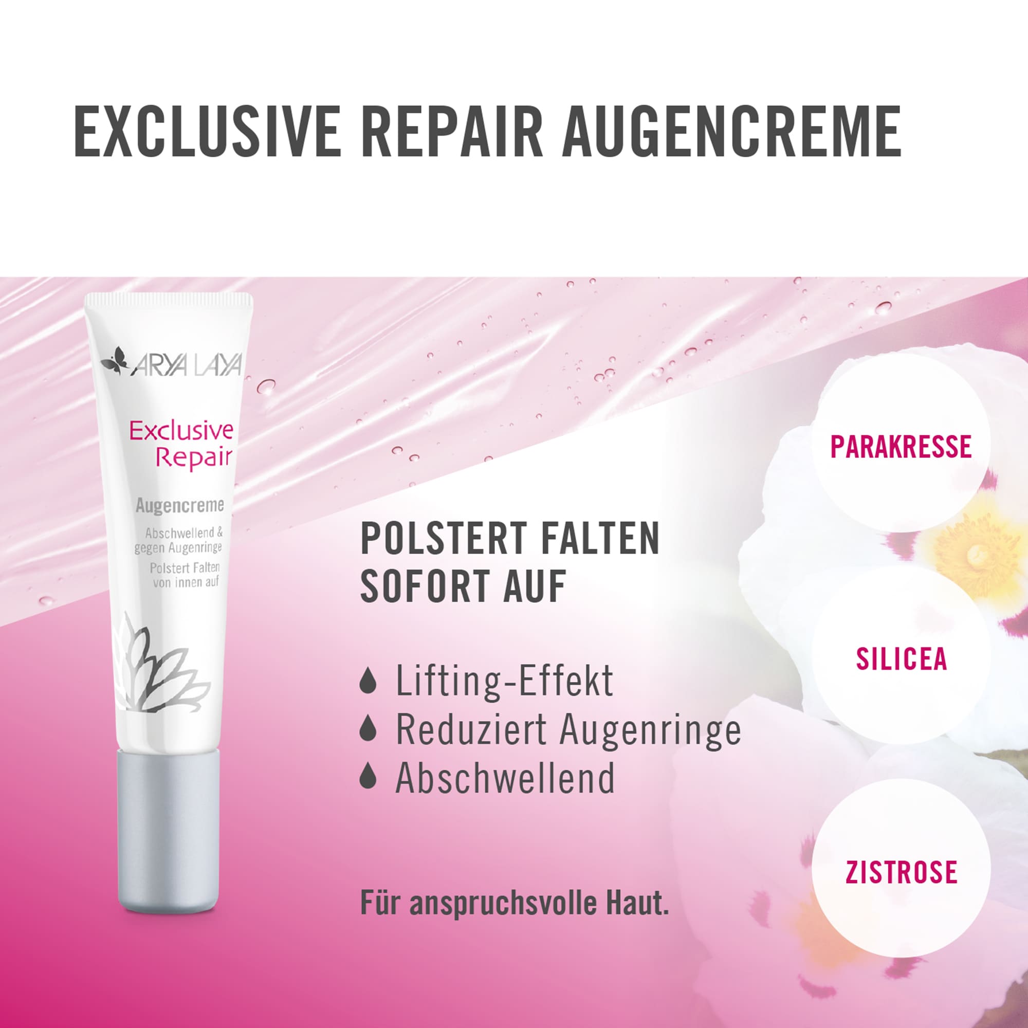 Wirkweise ARYA LAYA Exclusive Repair Augencreme