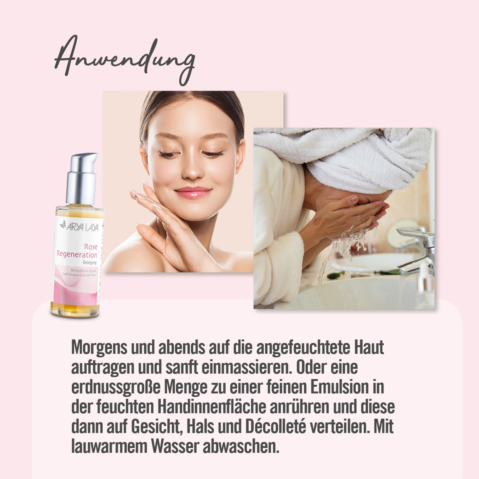 Chart Anwendung: ARYA LAYA Rose Regeneration Rosenblüten Tonic Anwendung: ARYA LAYA Rose Regeneration Rosenblüten Tonic