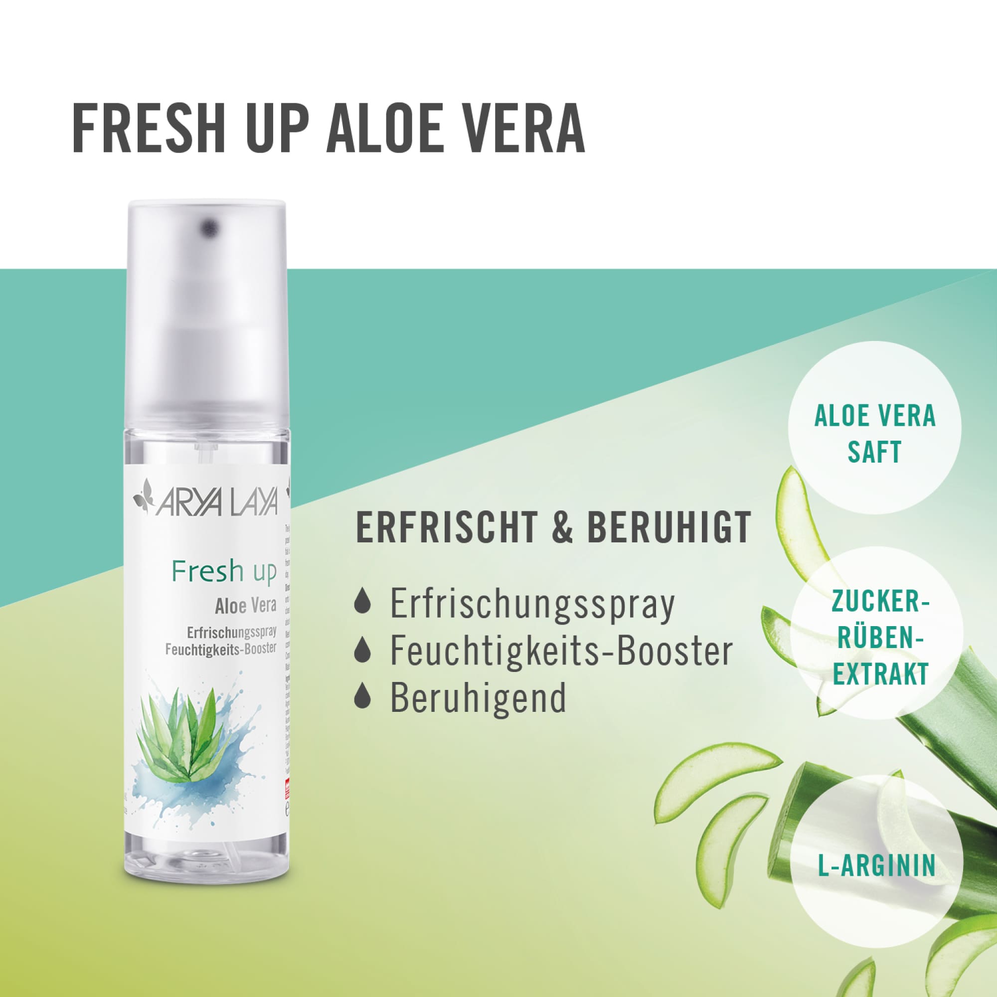 Wirkweise ARYA LAYA Fresh up Aloe Vera