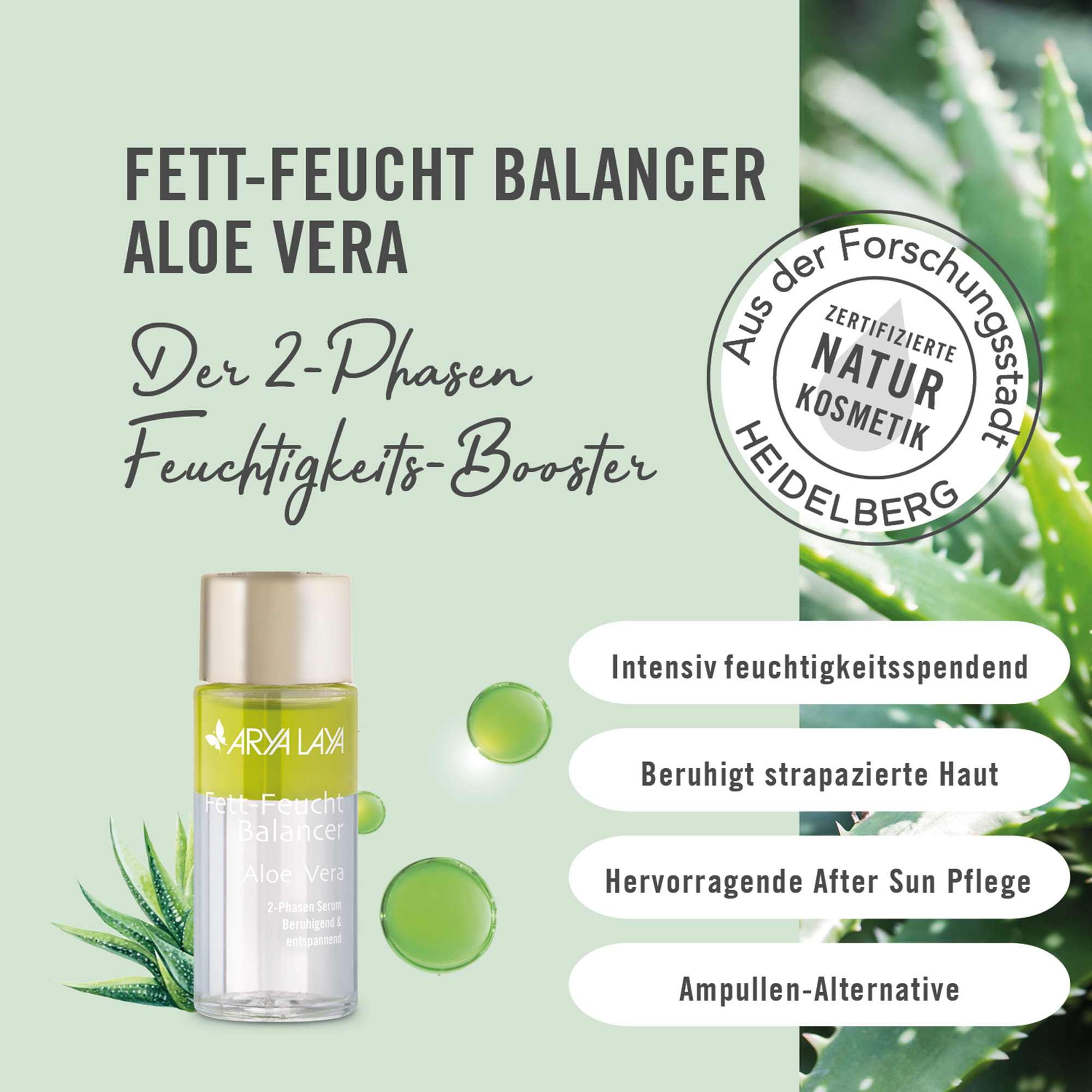 Chart Wirkweise ARYA LAYA Fett-Feucht Balancer Aloe Vera Wirkweise ARYA LAYA Fett-Feucht Balancer Aloe Vera