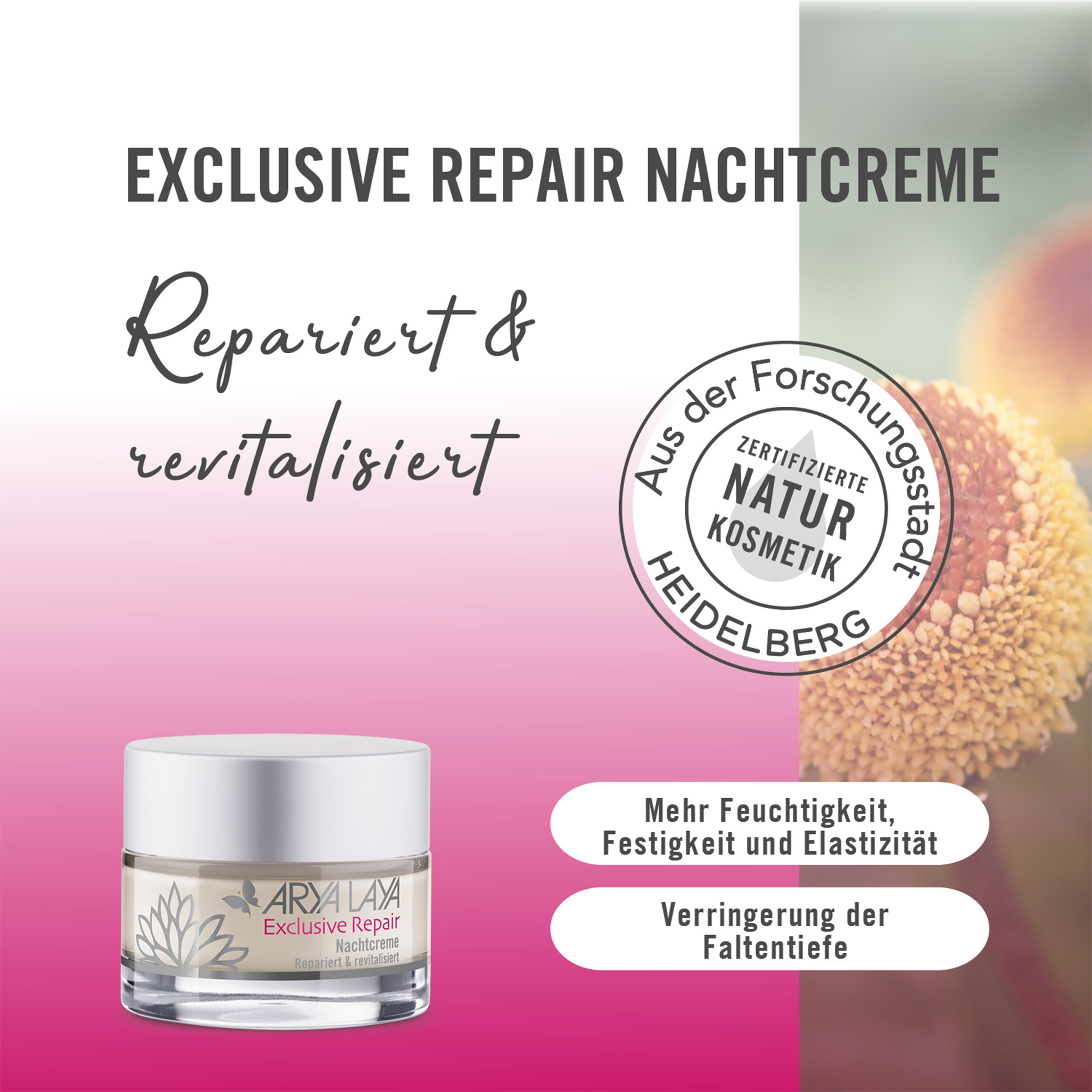 Chart Wirkweise ARYA LAYA Exclusive Repair Nachtcreme Wirkweise ARYA LAYA Exclusive Repair Nachtcreme