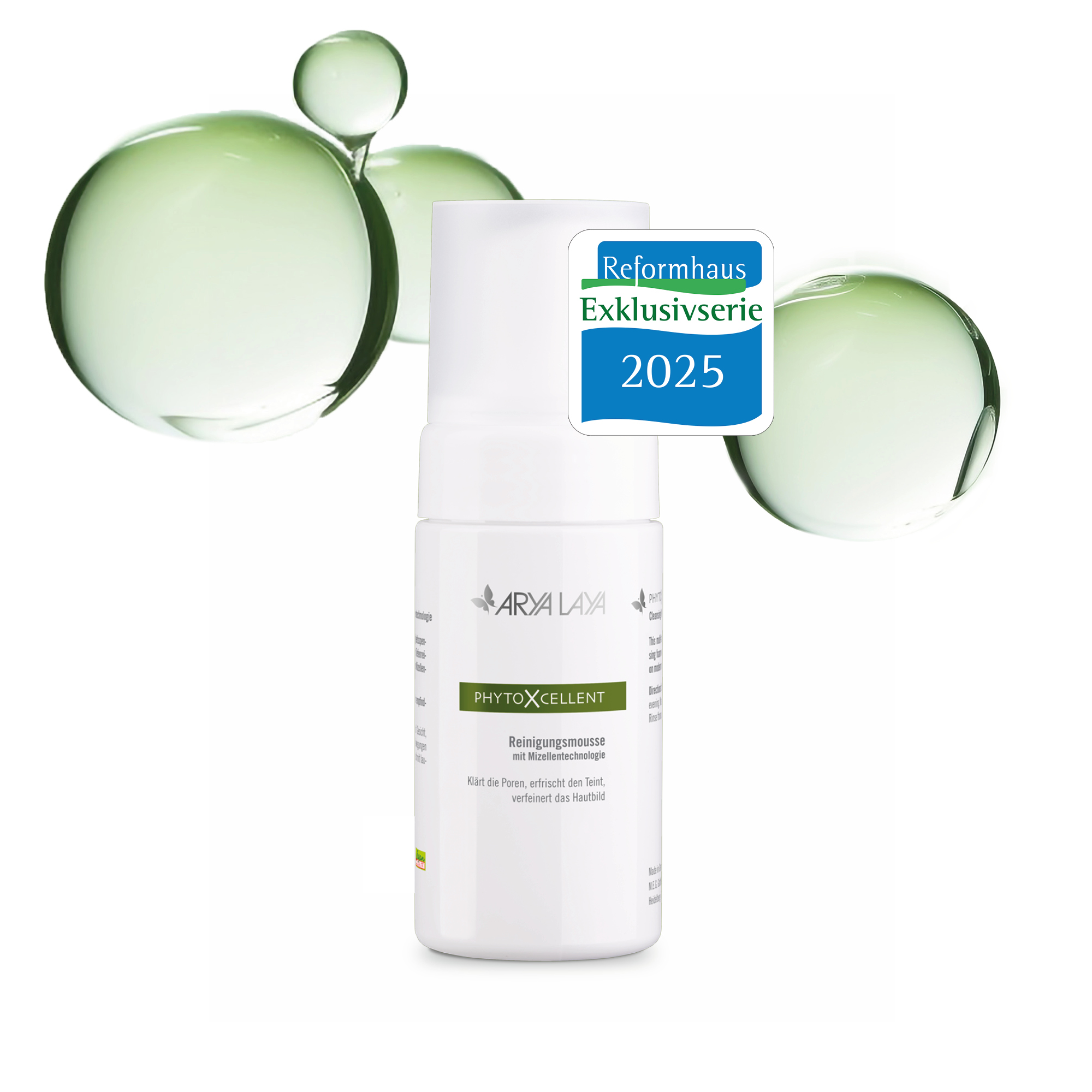 Airless-Spender ARYA LAYA PhytoXcellent Reinigungsmousse 100 ml Airless-Spender mit ARYA LAYA PhytoXcellent Reinigungsmousse, 100 ml