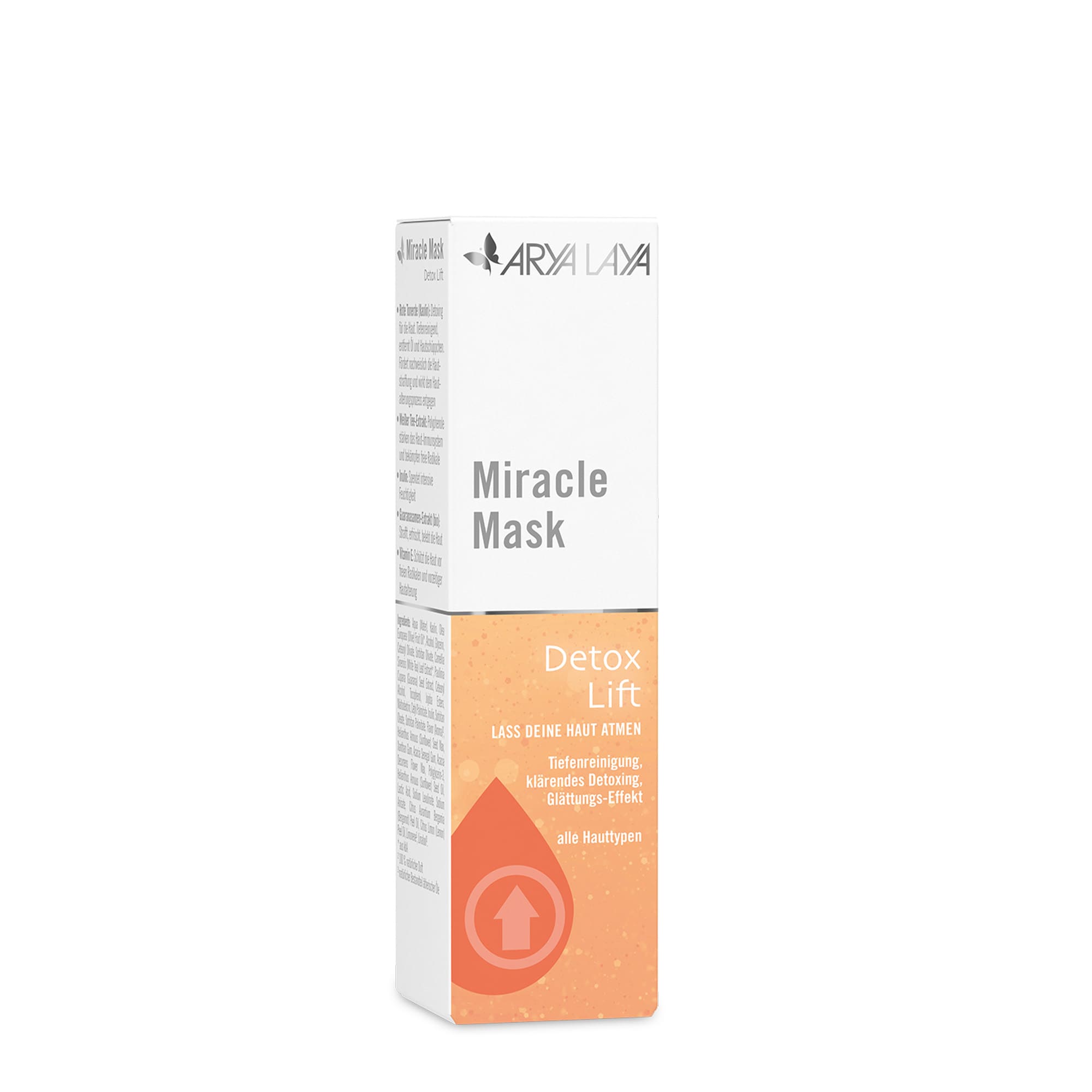 Faltschachtel mit ARYA LAYA Miracle Mask Detox Lift, 30 ml 