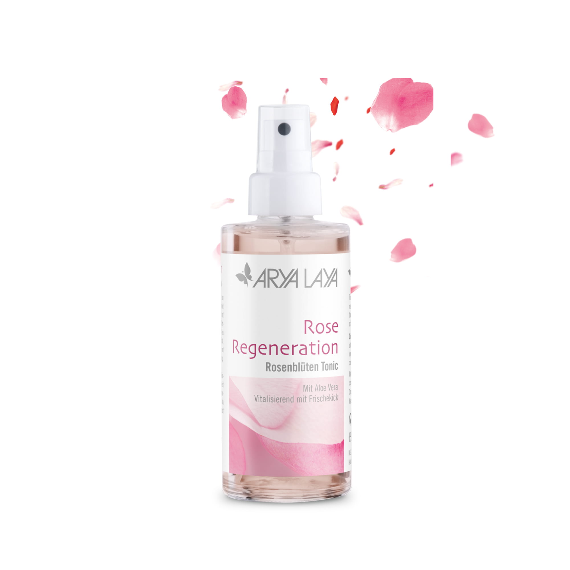Hero: Glasflasche ARYA LAYA Rose Regeneration Rosenblüten Tonic 100 ml ARYA LAYA Rose Regeneration Rosenblüten Tonic, Glasflasche, 100 ml