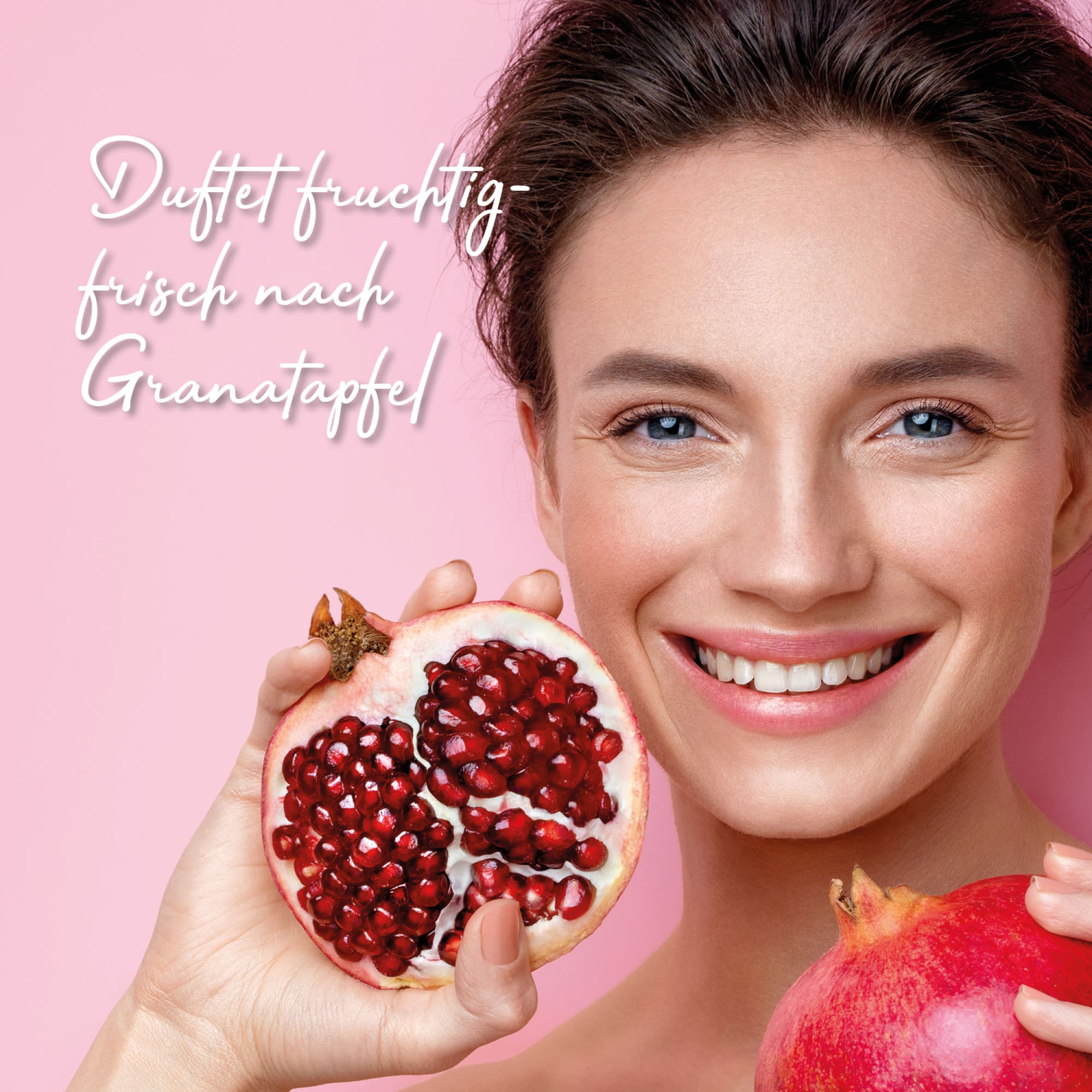 Duftet fruchtig-frisch nach Granatapfel