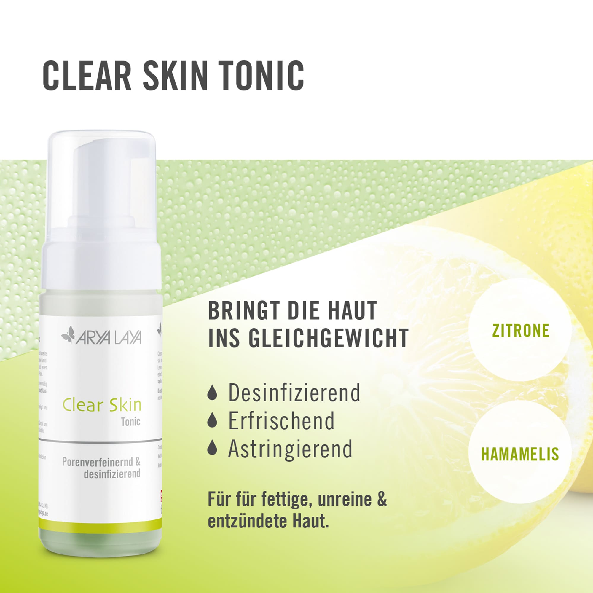 Wirkweise ARYA LAYA Clear Skin Tonic