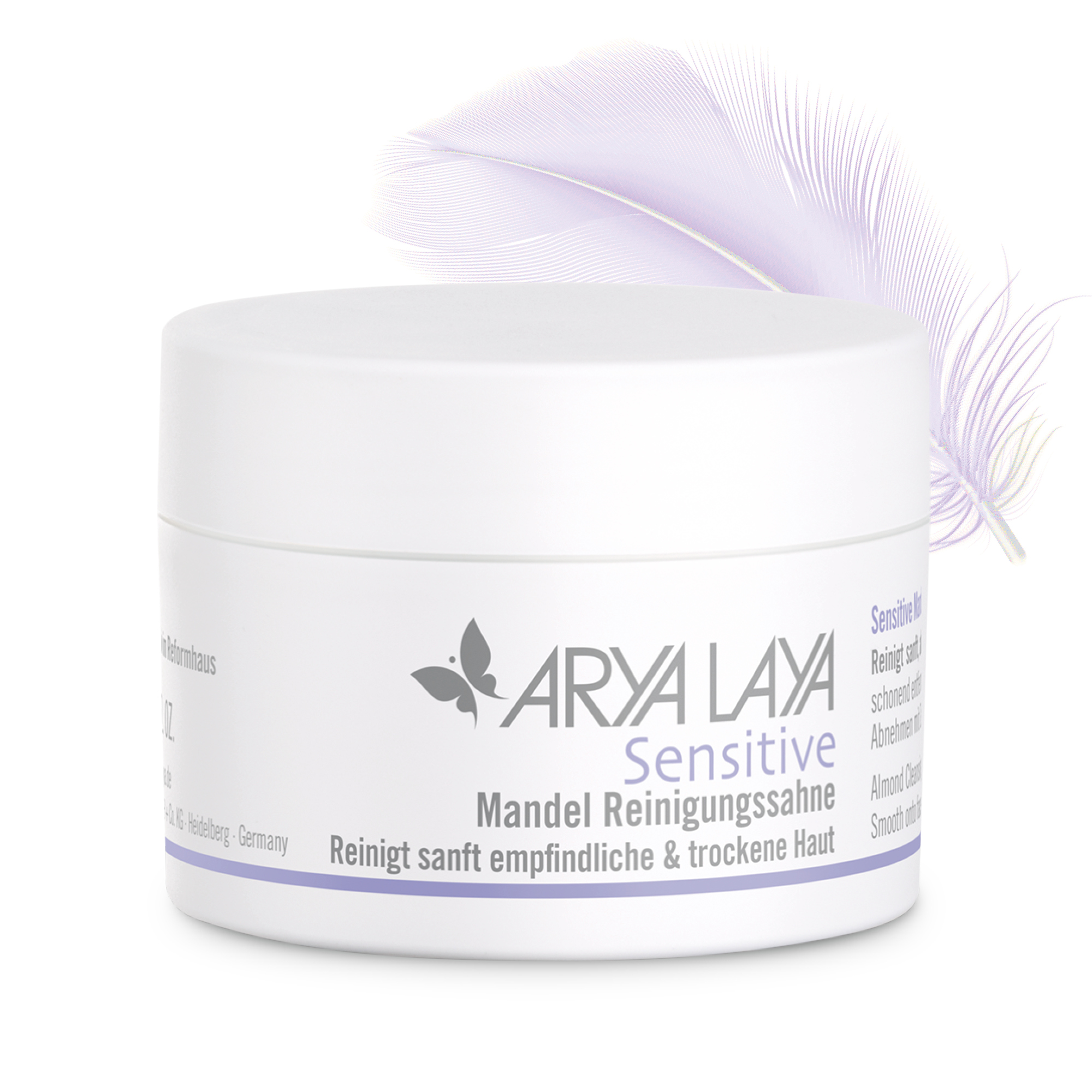 Tiegel ARYA LAYA Sensitive Mandel Reinigungssahne 100 ml Tiegel mit ARYA LAYA Sensitive Mandel Reinigungssahne, 100 ml