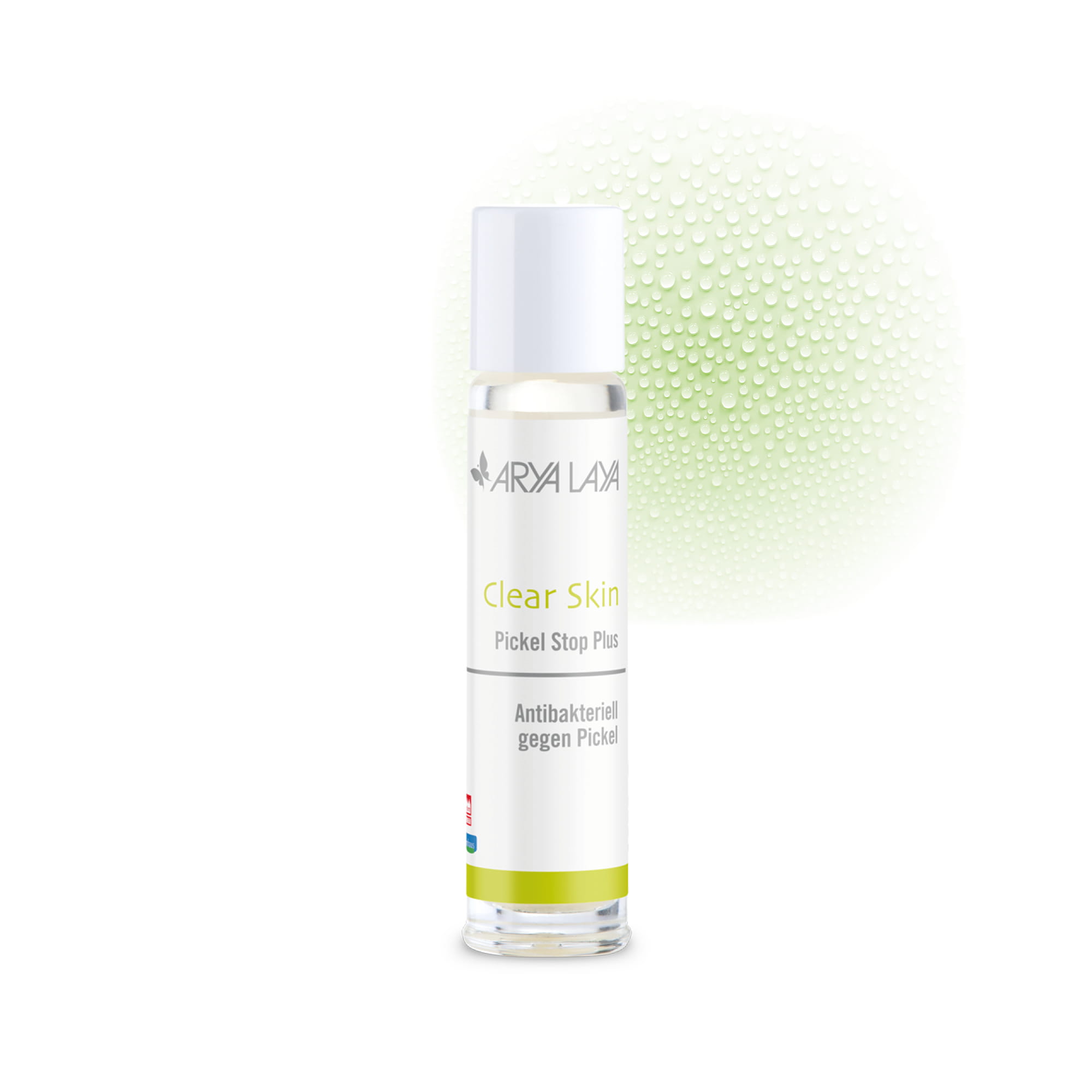 Glasfläschchen ARYA LAYA Clear Skin Pickel Stop Plus 10 ml Glasfläschchen mit ARYA LAYA Clear Skin Pickel Stop Plus, 10 ml