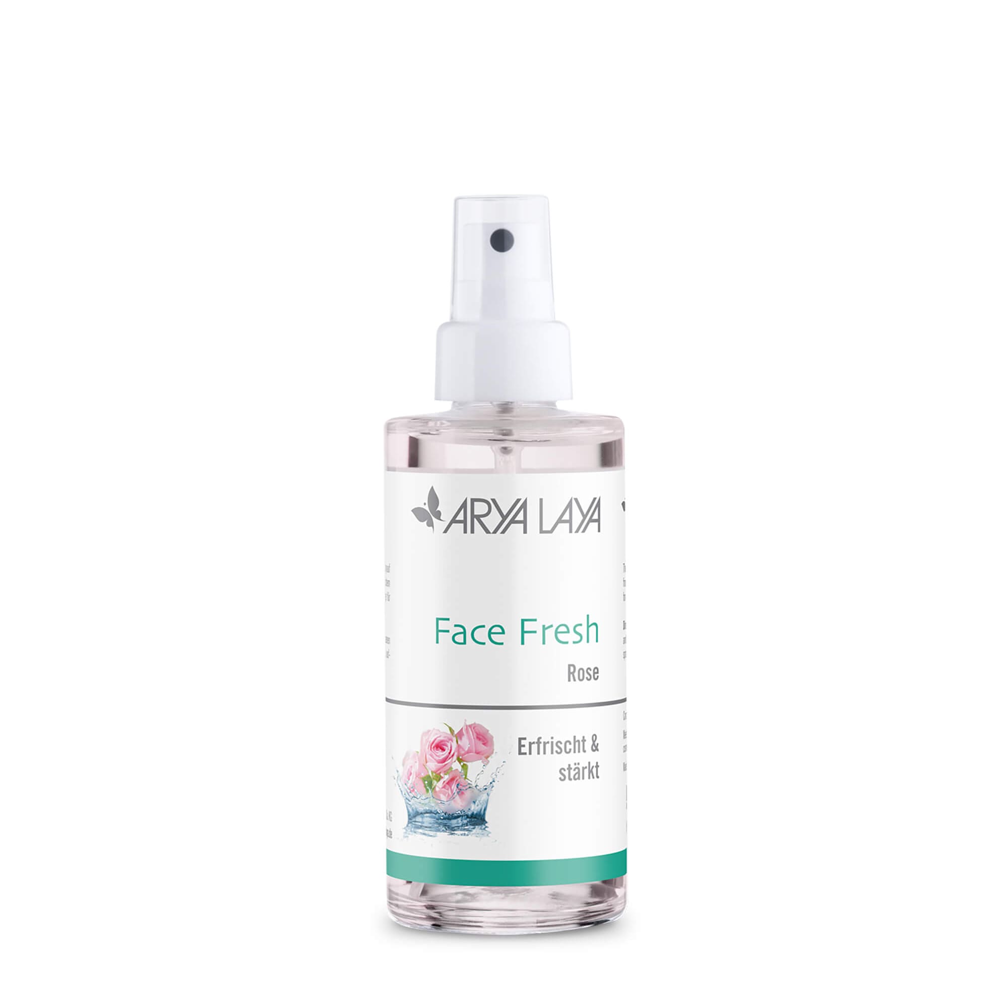 Glasflasche mit ARYA LAYA Face Fresh Rose, 100 ml