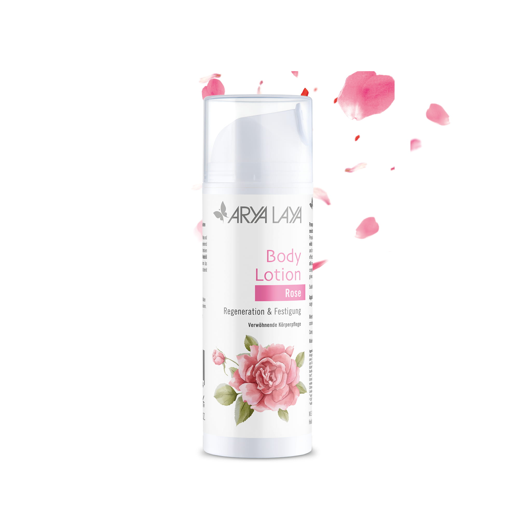 Body Lotion Rose, harmonisierend und aufbauend: spendet intensiv Feuchtigkeit für ein ebenmäßiges Hautbild, 150 ml Airless-Spender Body Lotion Rose, harmonisierend und aufbauend: spendet intensiv Feuchtigkeit für ein ebenmäßiges Hautbild, 150 ml Airless-Spender