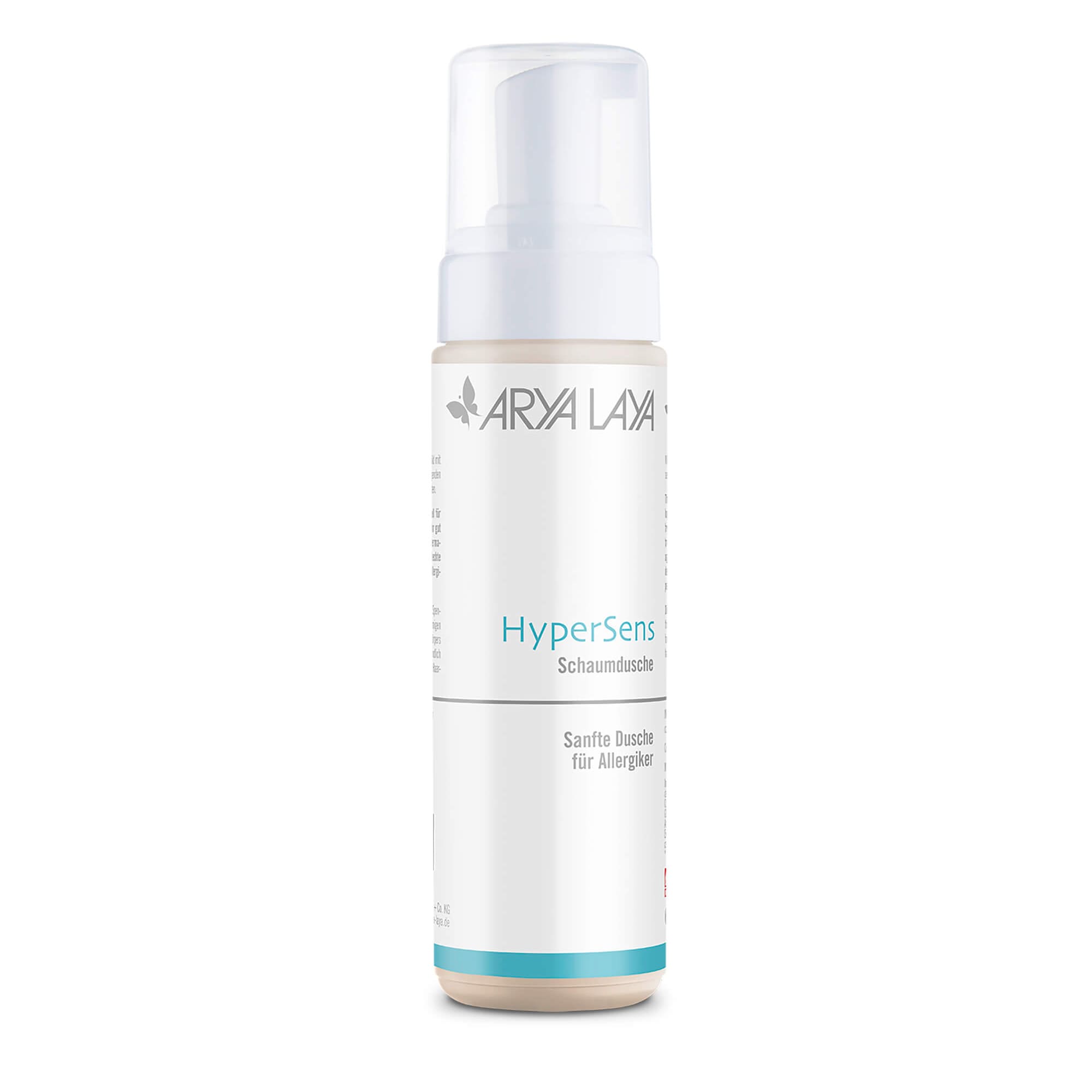 Airless-Spender mit ARYA LAYA HyperSens Schaumdusche, 200 ml