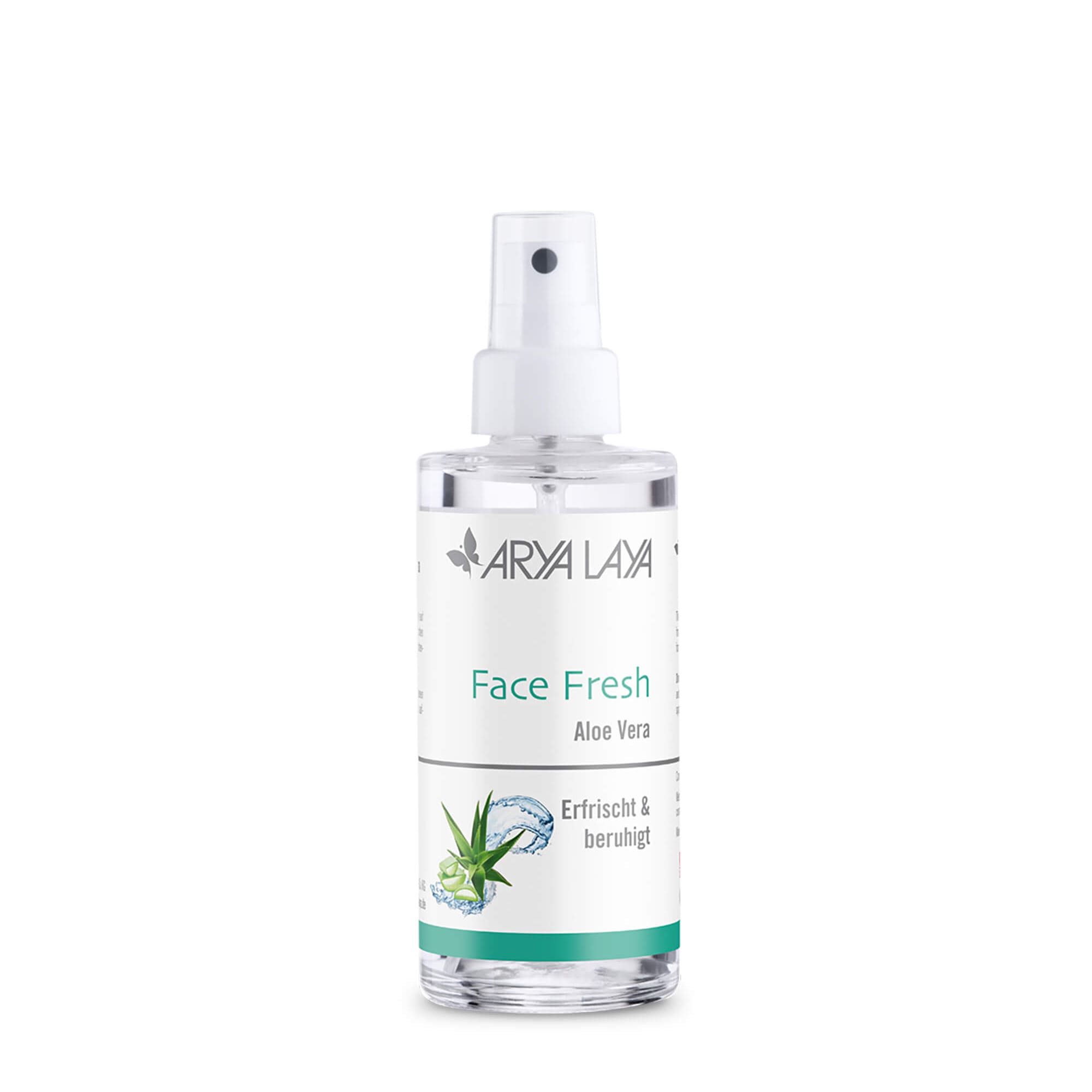 Glasflasche mit ARYA LAYA Face Fresh Aloe Vera, 100 ml