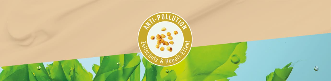 Algen mit Signet Anti-Pollution