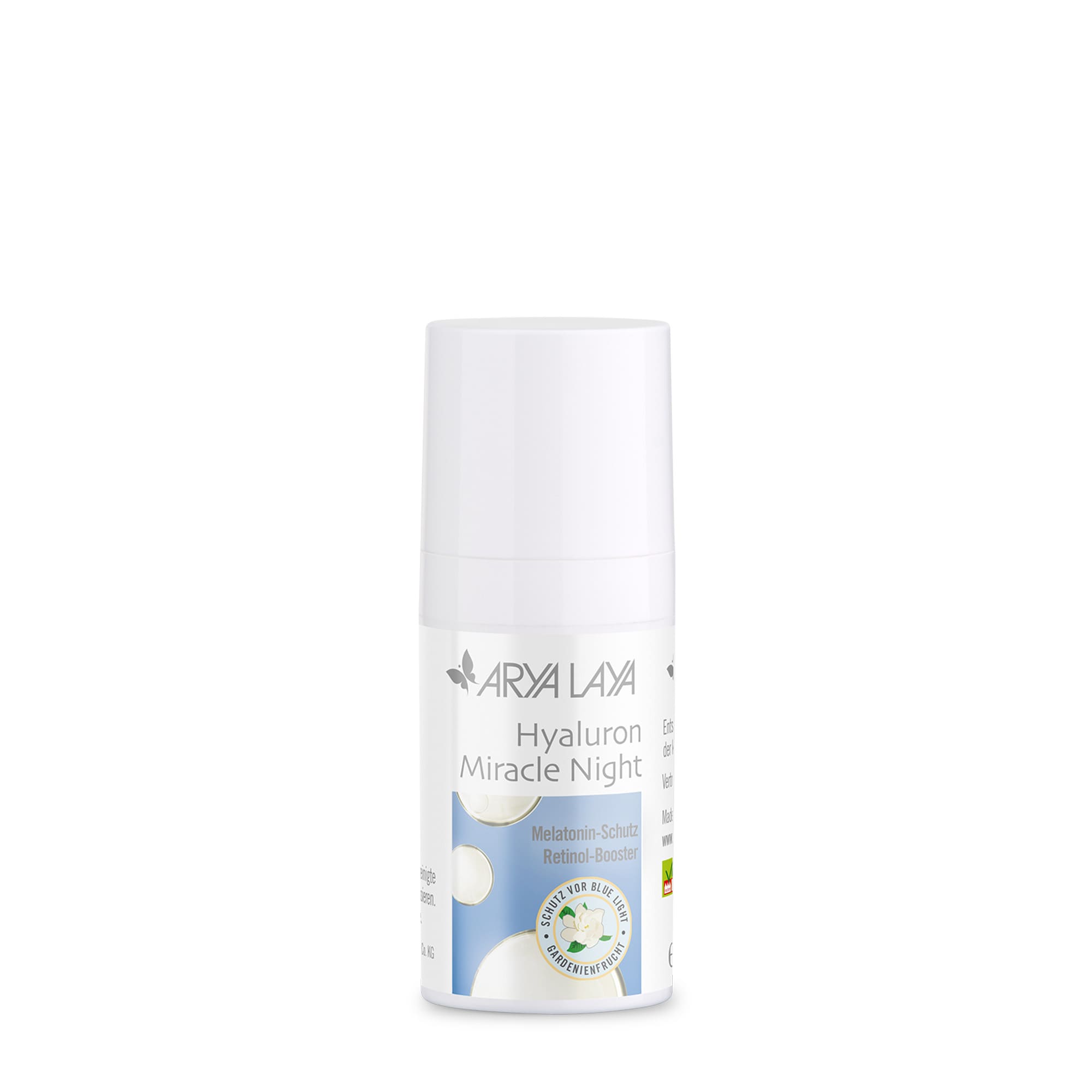 Hero: Airless-Spender ARYA LAYA Hyaluron Miracle Night 15 ml Airless-Spender mit ARYA LAYA Hyaluron Miracle Night, 15 ml
