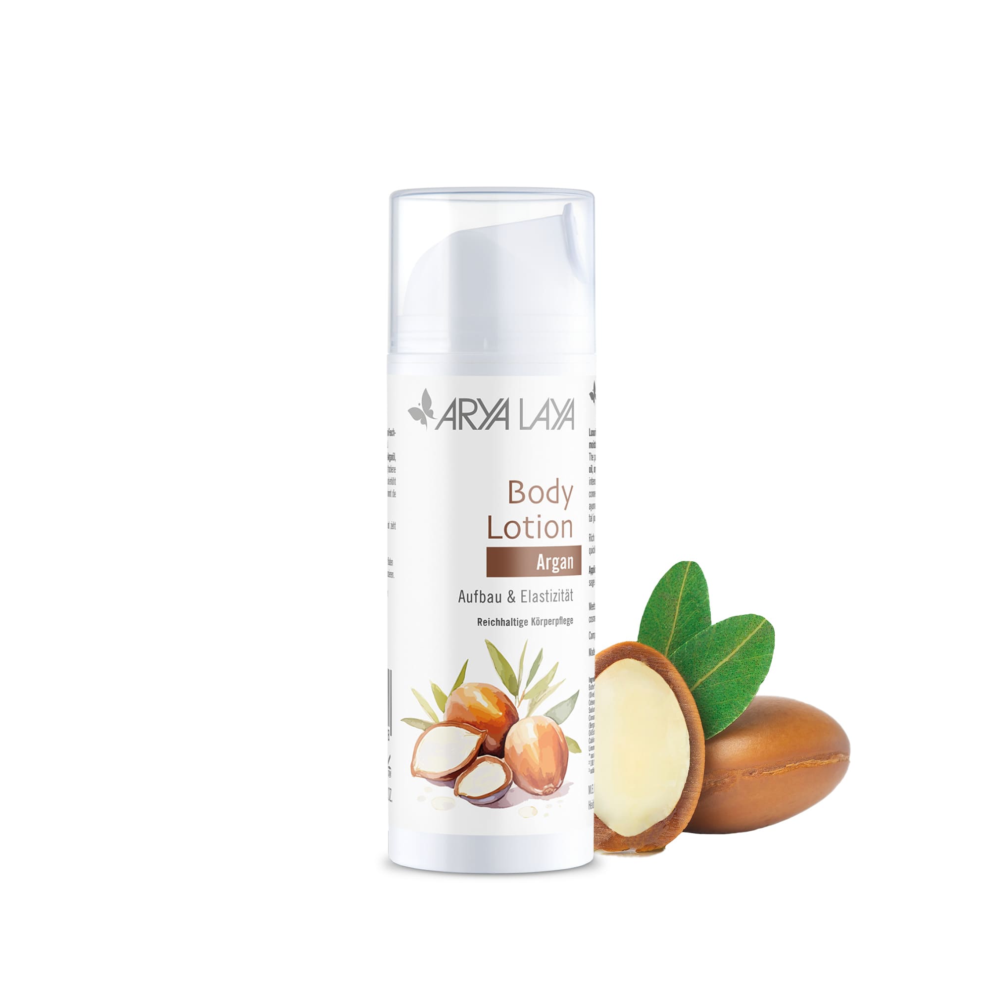 Hero: Airless-Spender ARYA LAYA Body Lotion Argan 150 ml Airless-Spender mit ARYA LAYA Body Lotion Argan, 150 ml