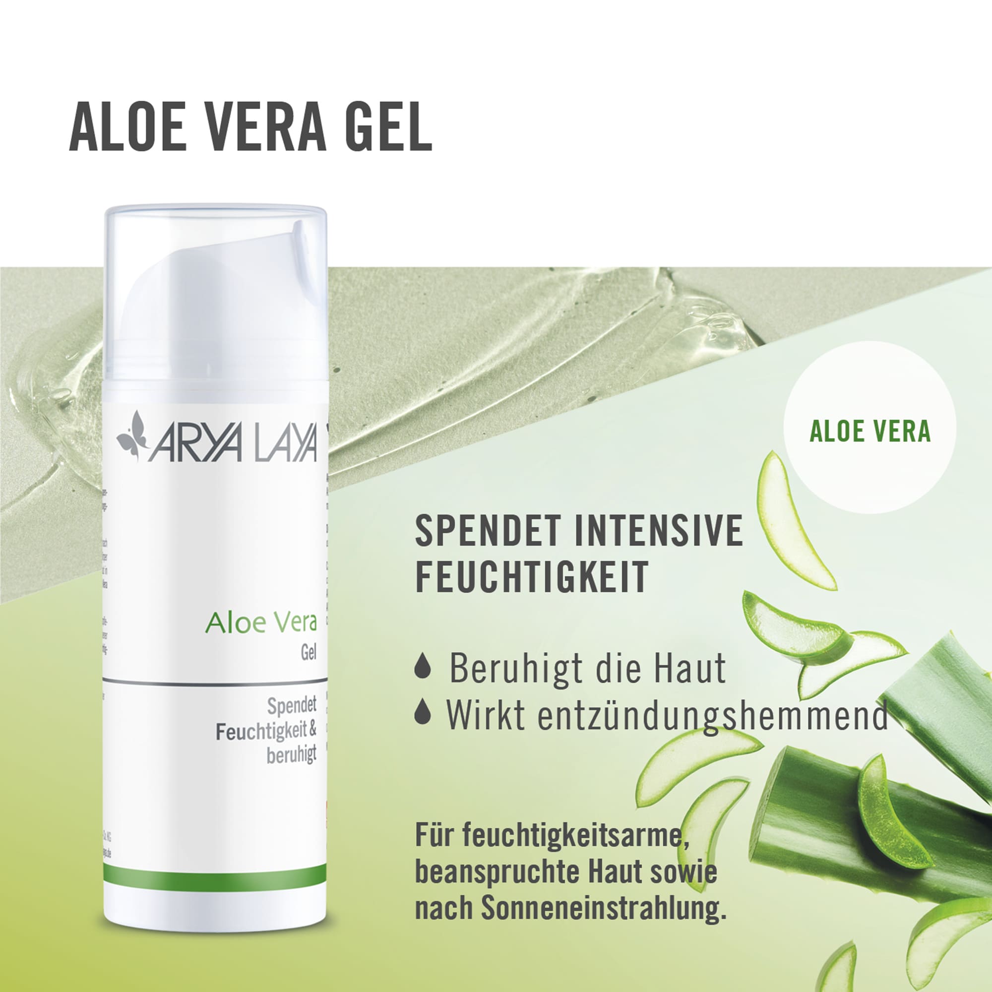 Chart Wirkweise  ARYA LAYA Aloe Vera Gel