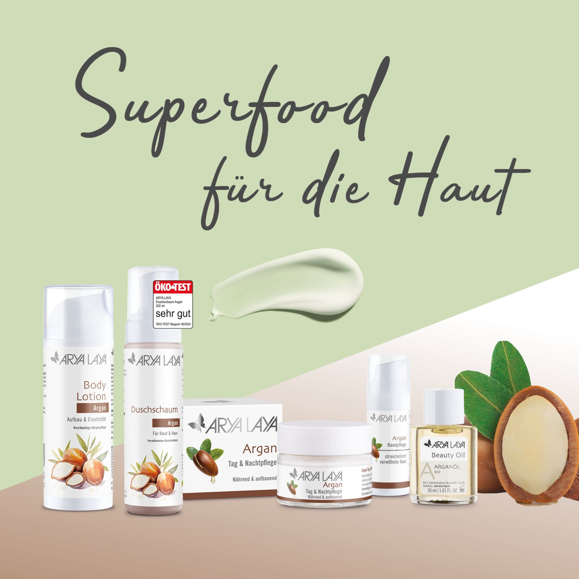 Chart ProduktARYA LAYA Argan Pflegeserie Superfood für die Haut