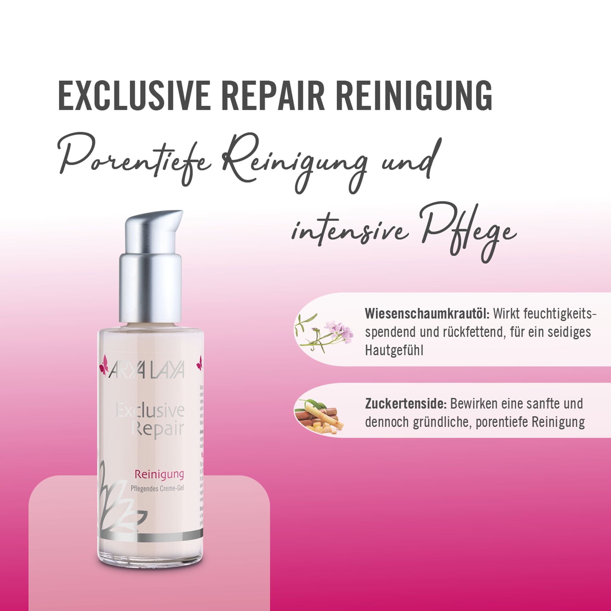 Chart Wirkstoffe ARYA LAYA Exclusive Repair Reinigung