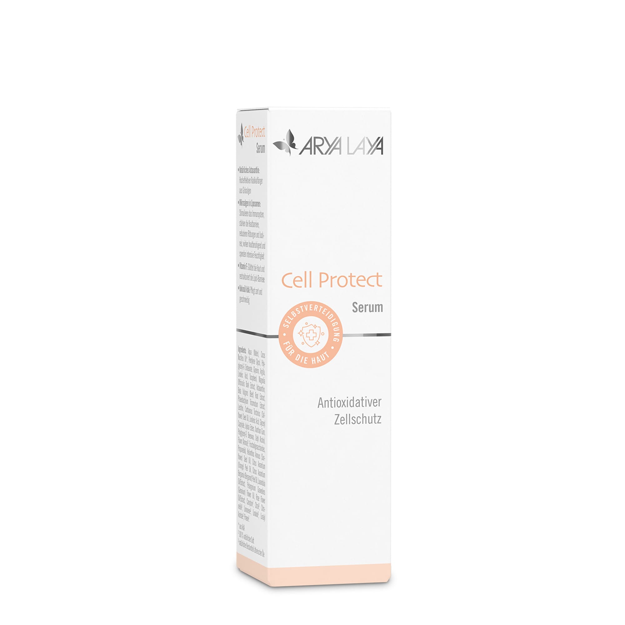 Faltschachtel ARYA LAYA Cell Protect Serum 30 ml Faltschachtel mit ARYA LAYA Cell Protect Serum, 30 ml