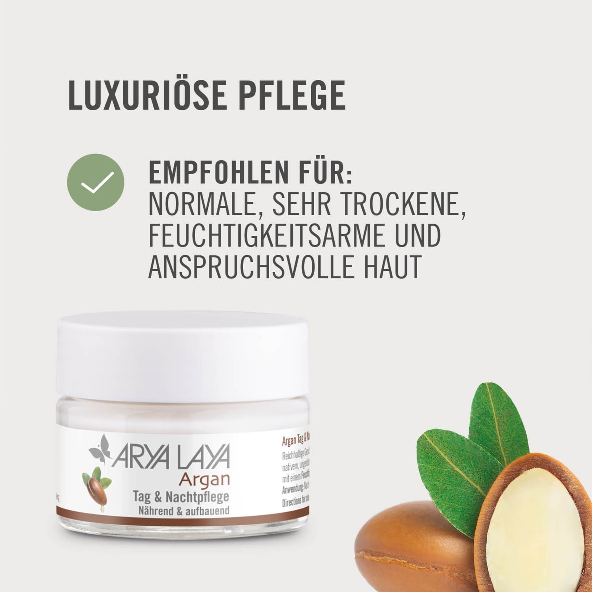 Chart Tipp ARYA LAYA Argan Tag & Nachtpflege Luxuriöse Pflege