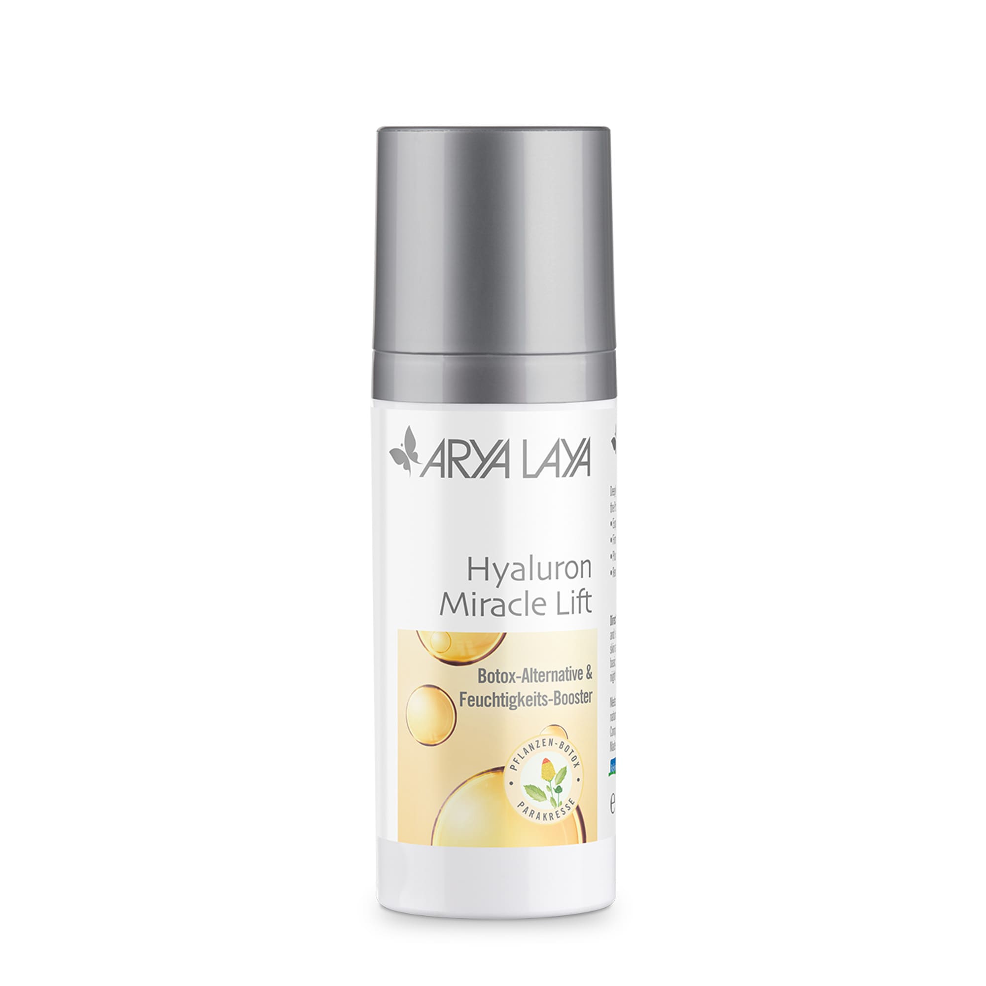 Airless-Spender mit ARYA LAYA Hyaluron Miracle Lift, 50 ml im neuen Design