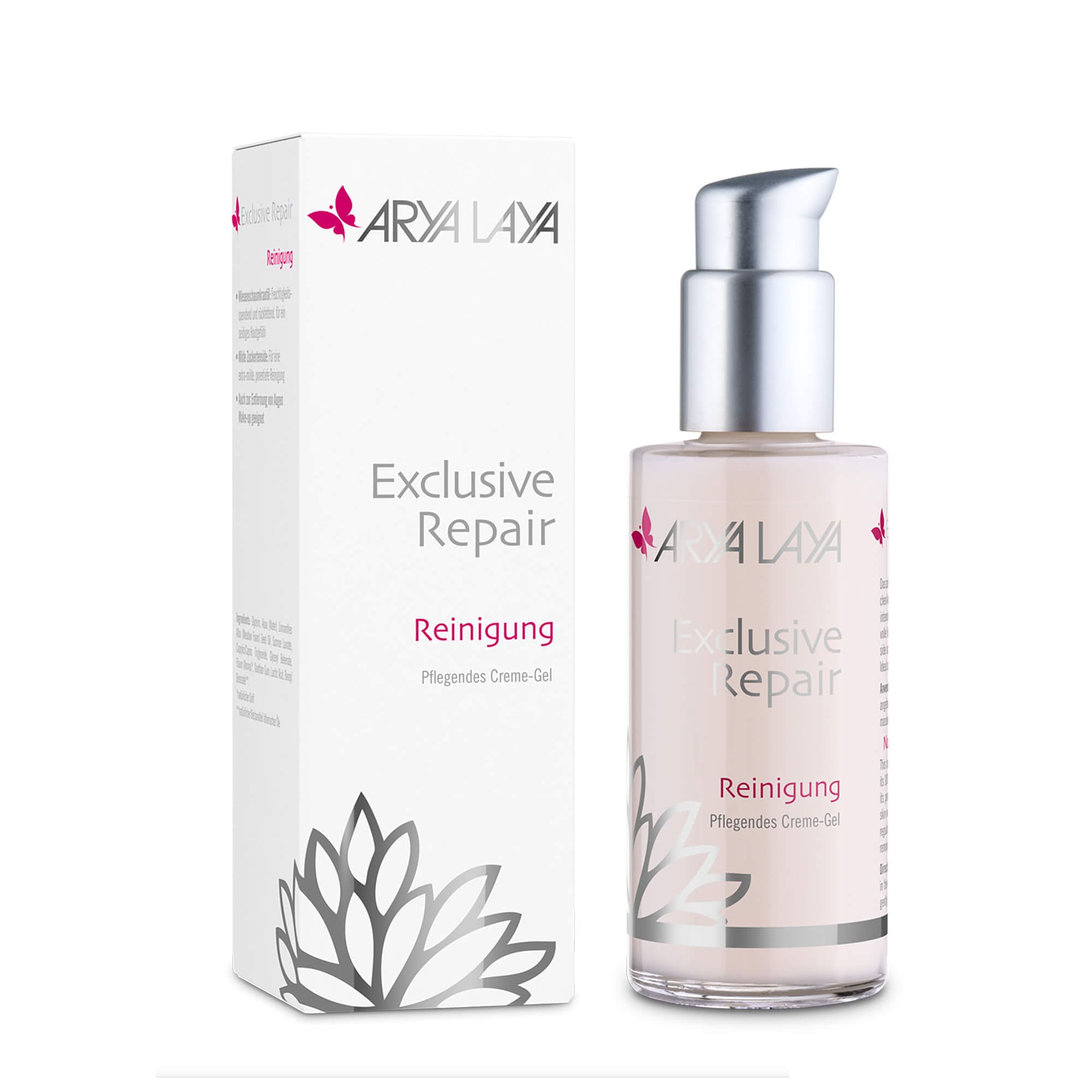 Glasspender und Faltschachtel ARYA LAYA Exclusive Repair Reinigung 100 ml Glasspender und Faltschachtel mit ARYA LAYA Exclusive Repair Reinigung, 100 ml
