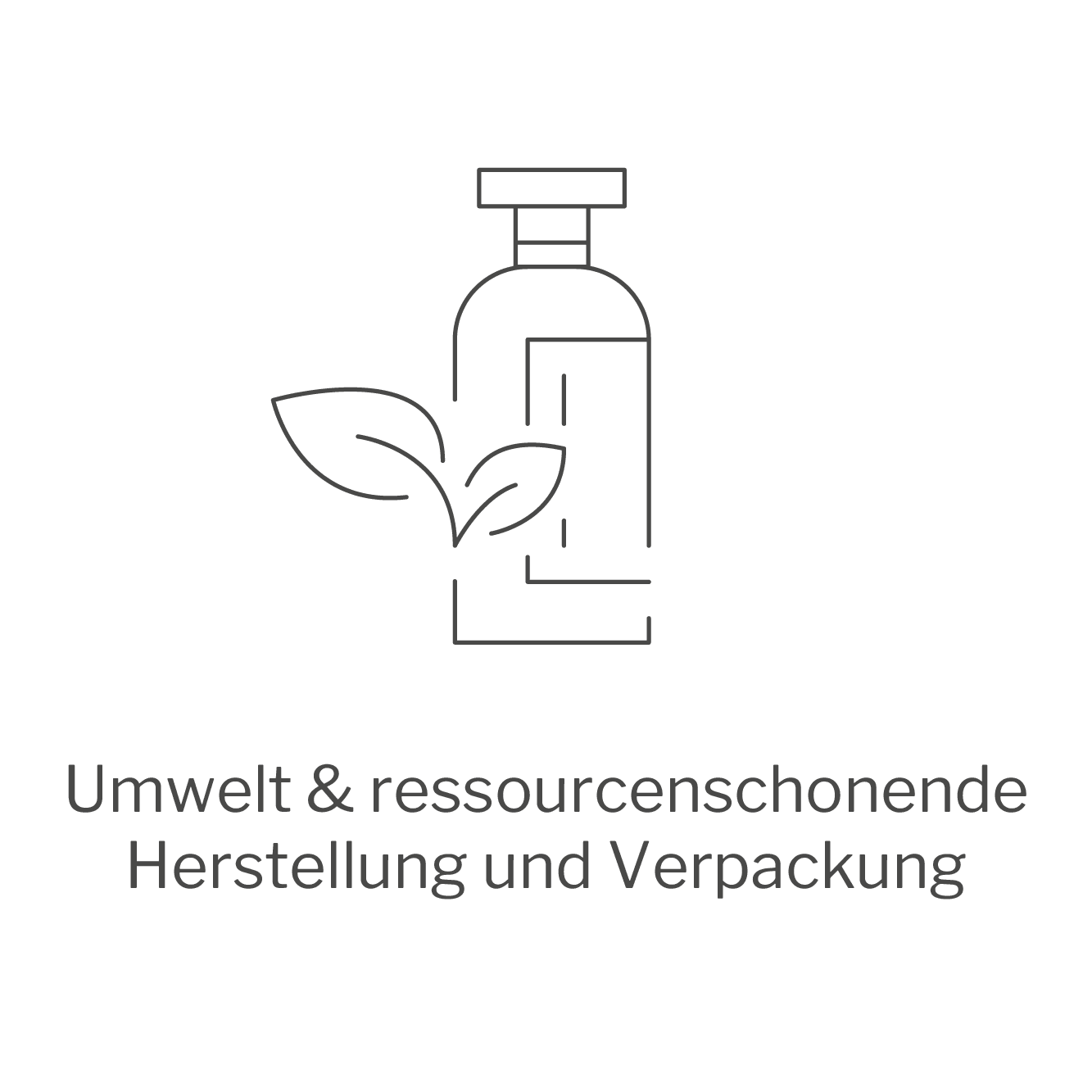 Umwelt und recourcenschonende Herstellung und Verpackung