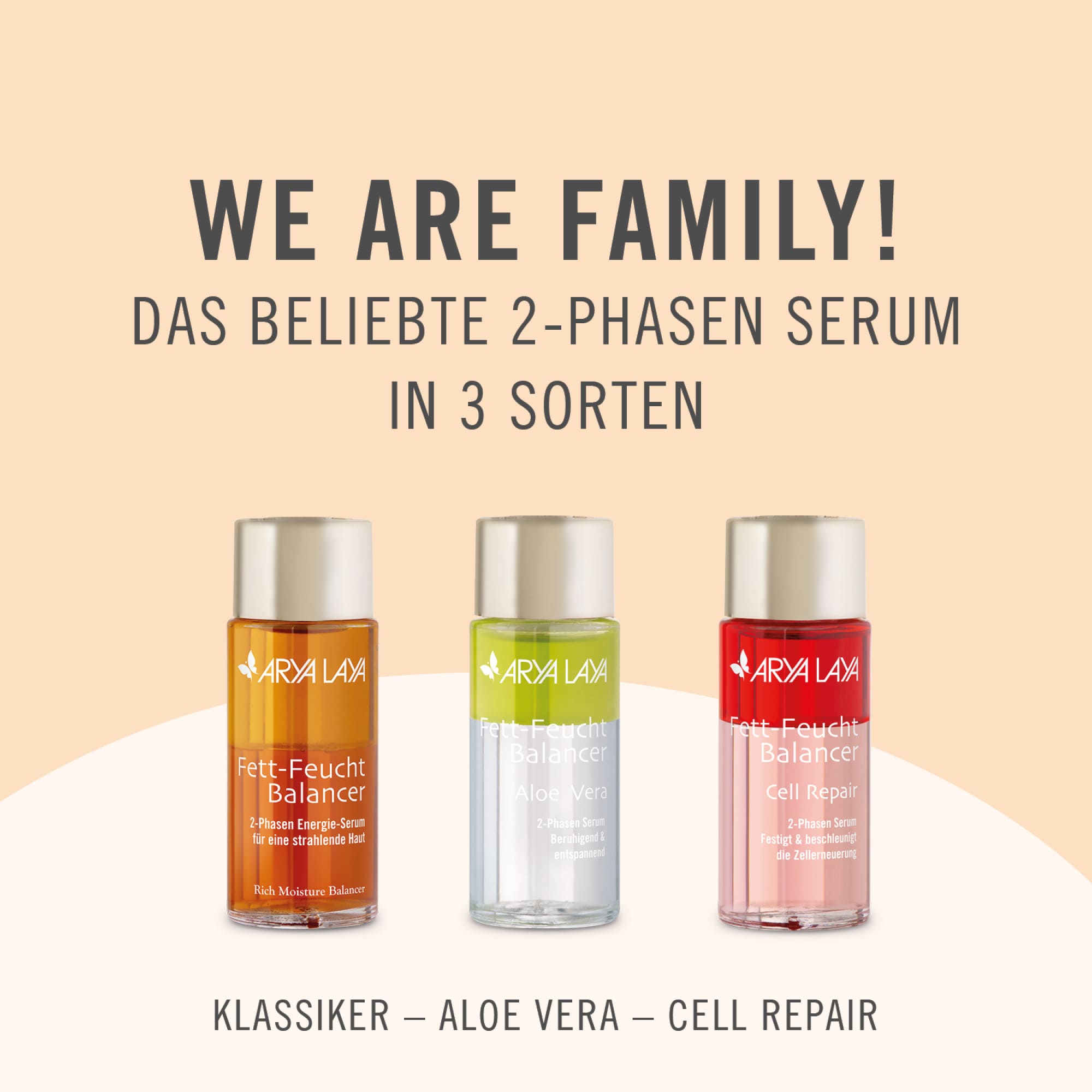 We are Family: Das beliebte 2-Phasen Serum in mehreren Sorten